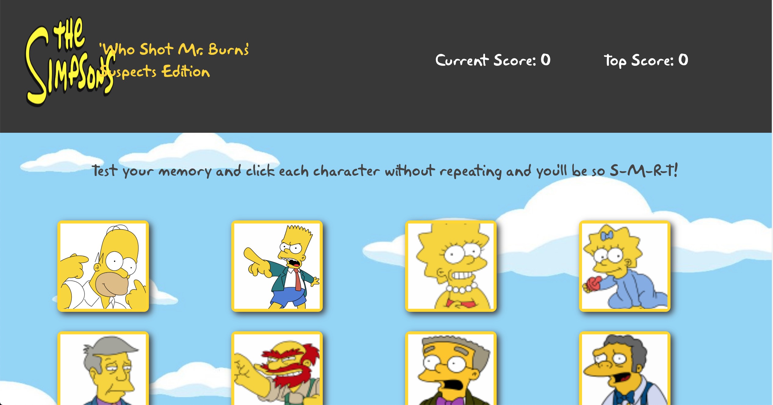 Simpsons Clicky Game