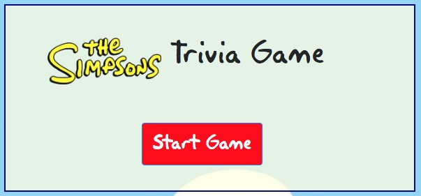 Simpsons Trivia Game
